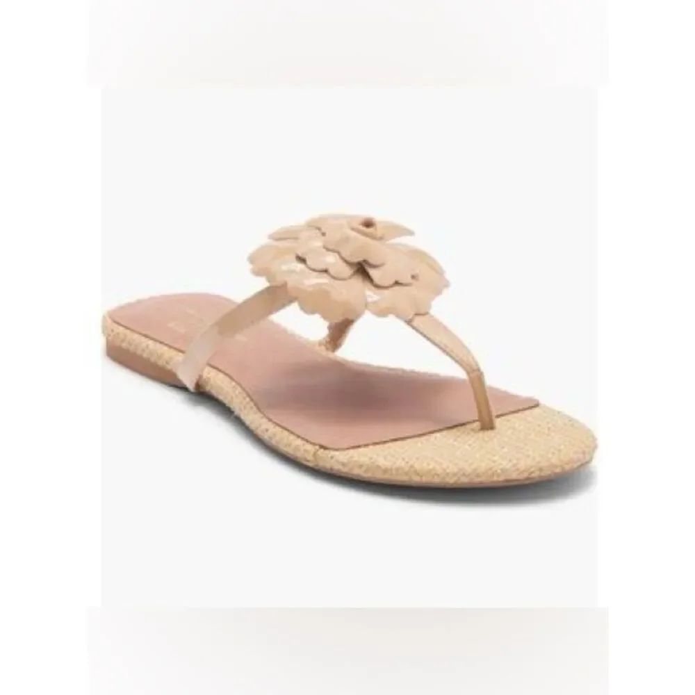 New Linea Paolo Laurel Flower Sandal Size 9